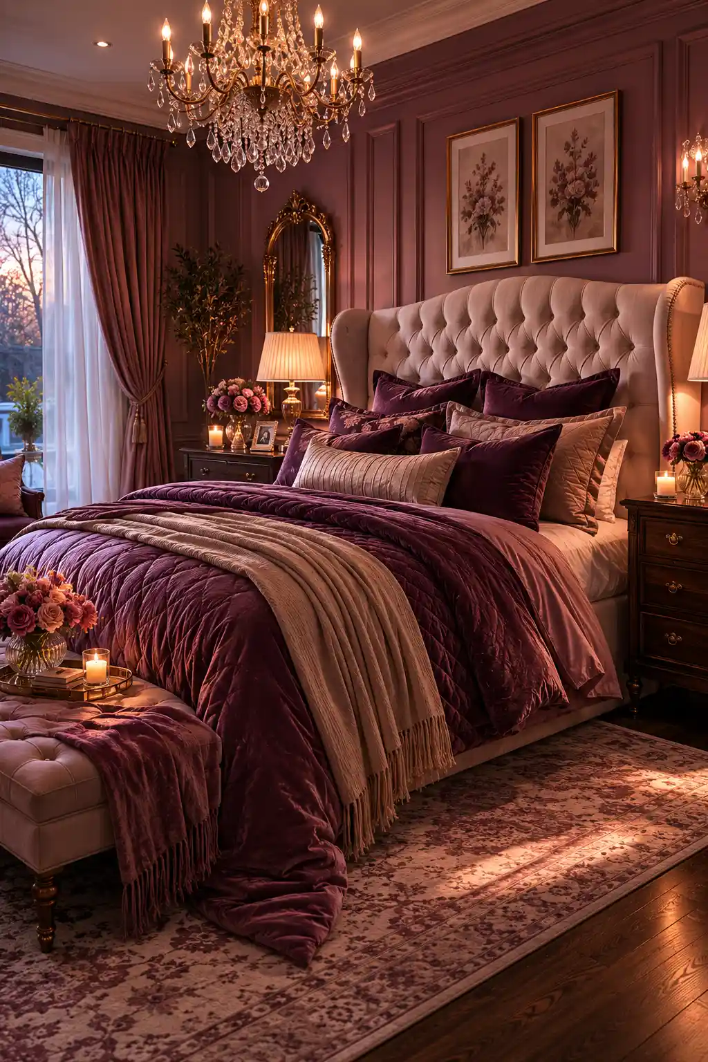 02 Dusty Plum Bedroom