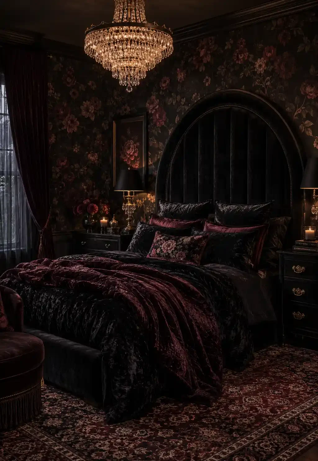 06 Noir Bloom Bedroom