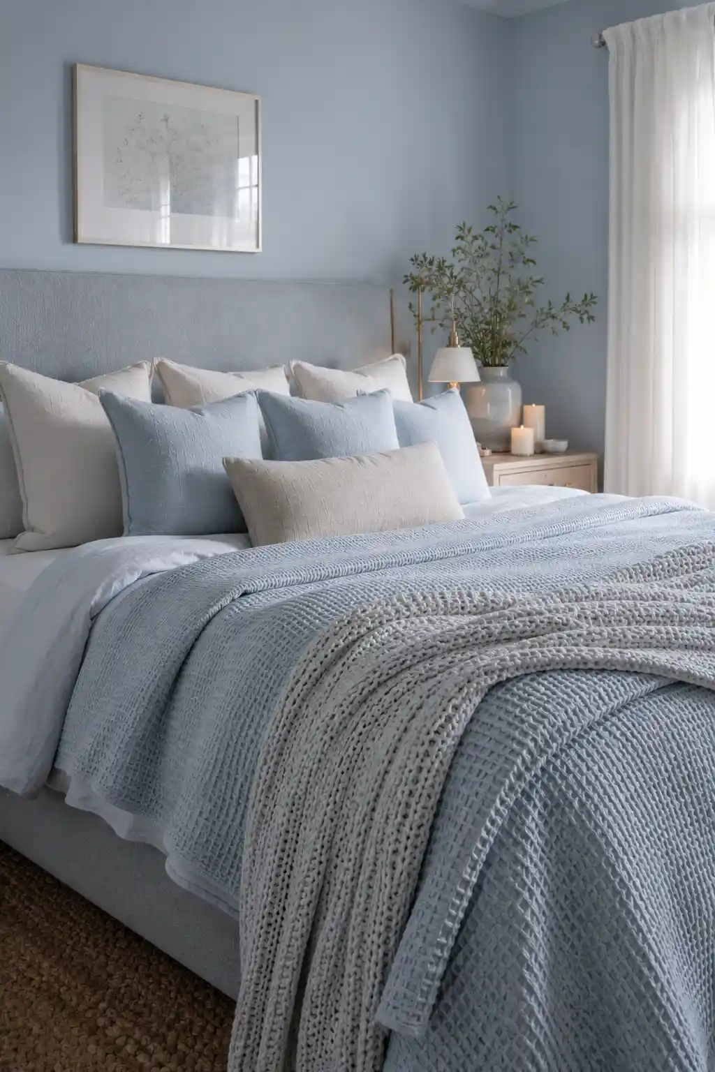 08 Layered Light Blue Bedroom Textures