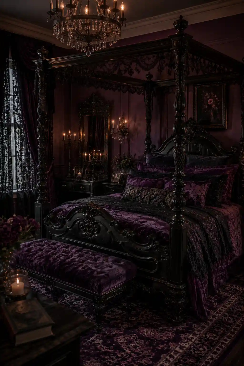 09 Dark Romance Bedroom