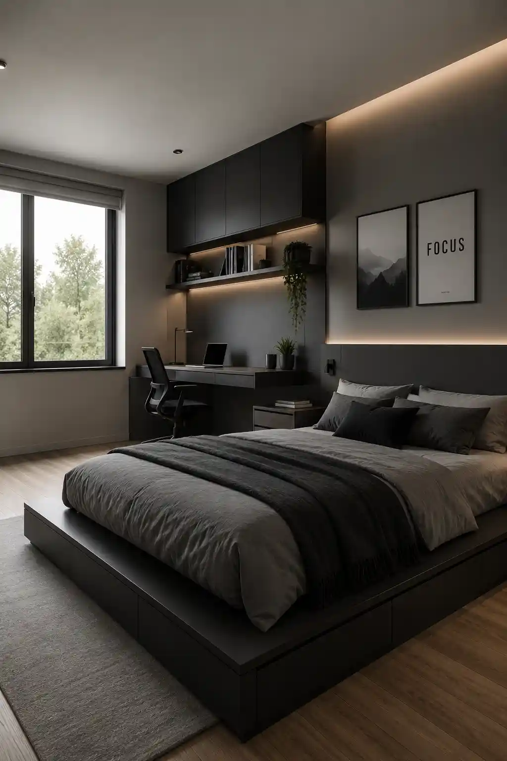 1 Minimalist Teen Bedroom With Hidden Storage