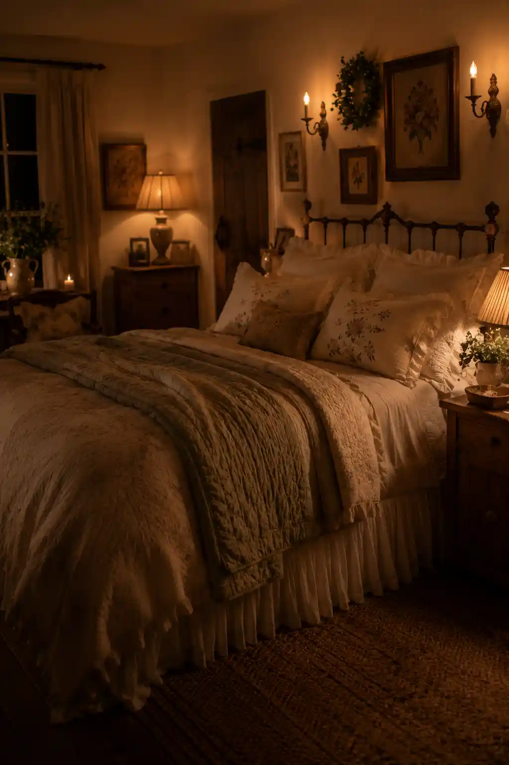 13 Soft Lighting Cottage Bedroom