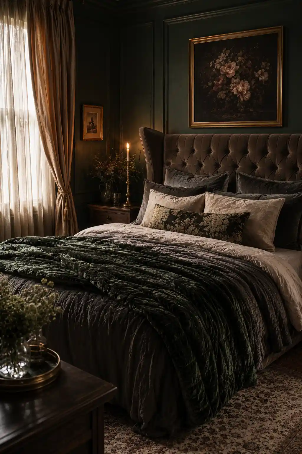 15 Shadowed Silk Bedroom
