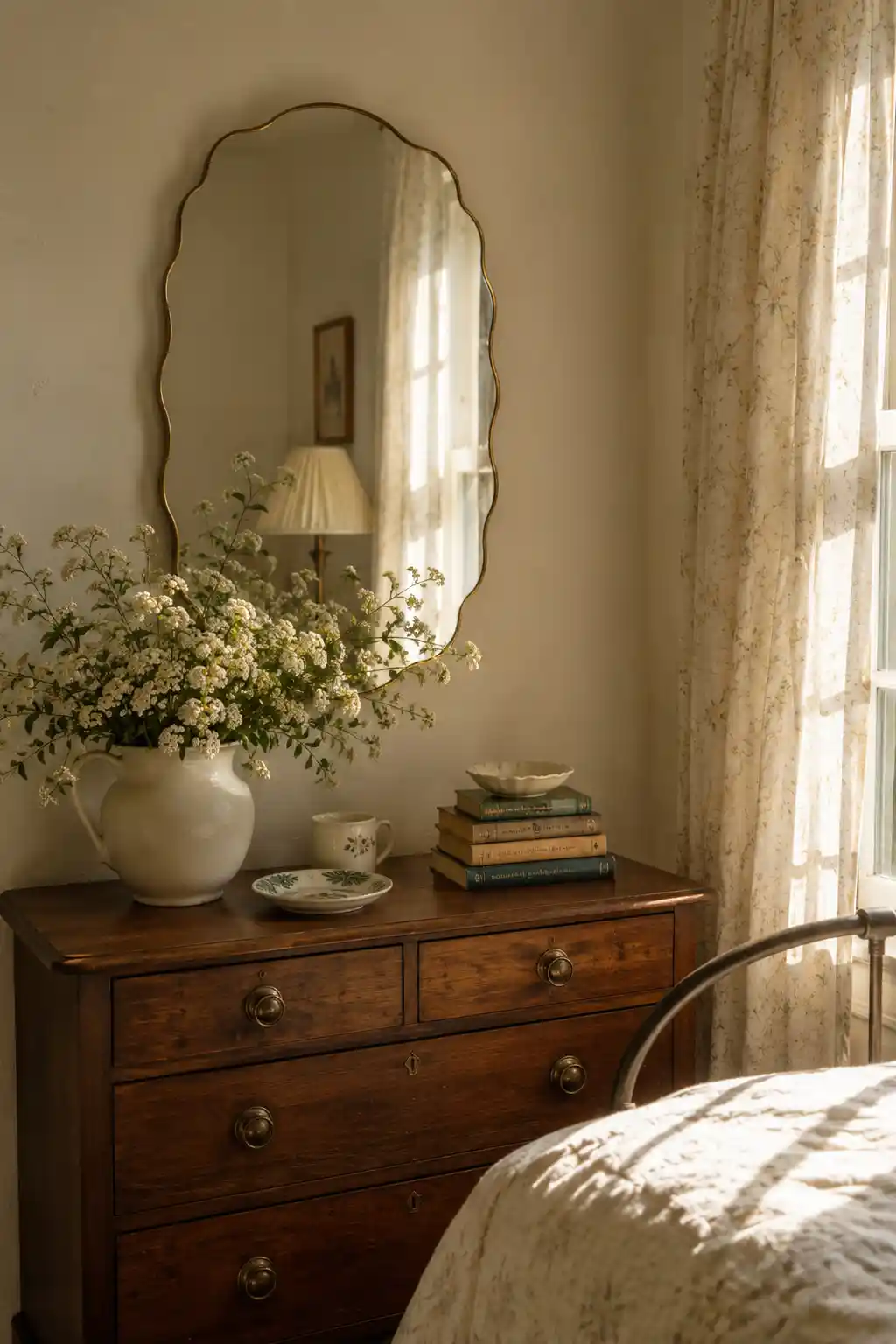 16 Scalloped Mirror Bedroom