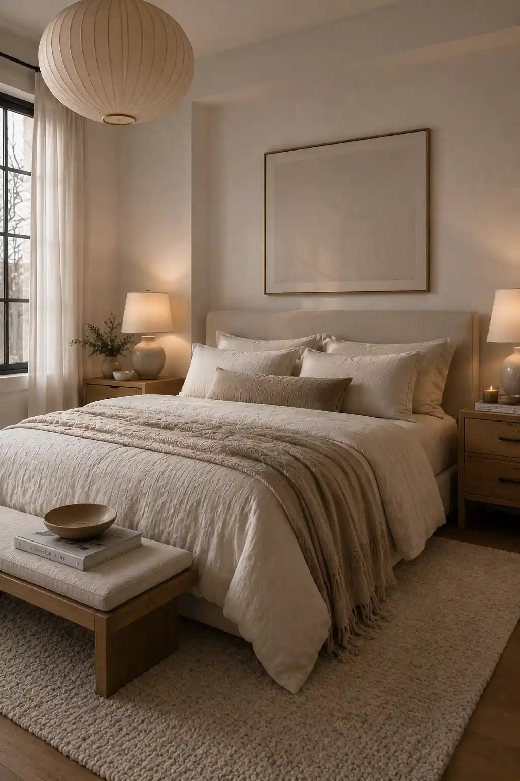 19 Balanced Bone Bedroom