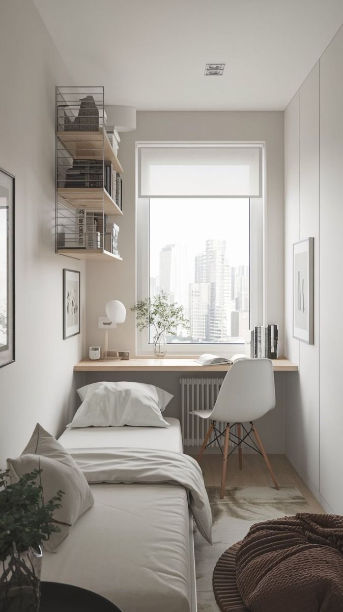Dual-Purpose Workspace Bedroom Setup