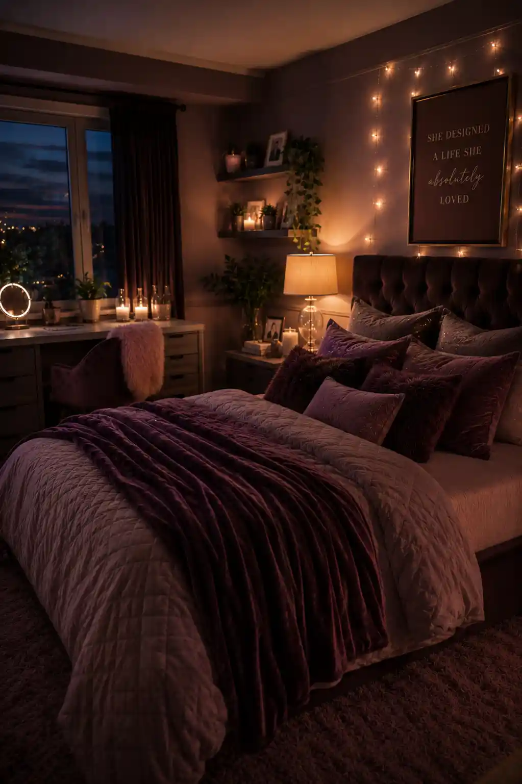 20 Moody Mauve Bedroom