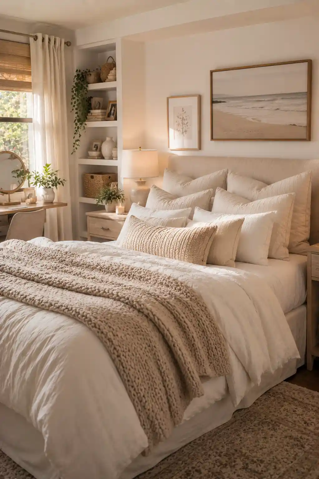 24 Pillow Pile Bedroom