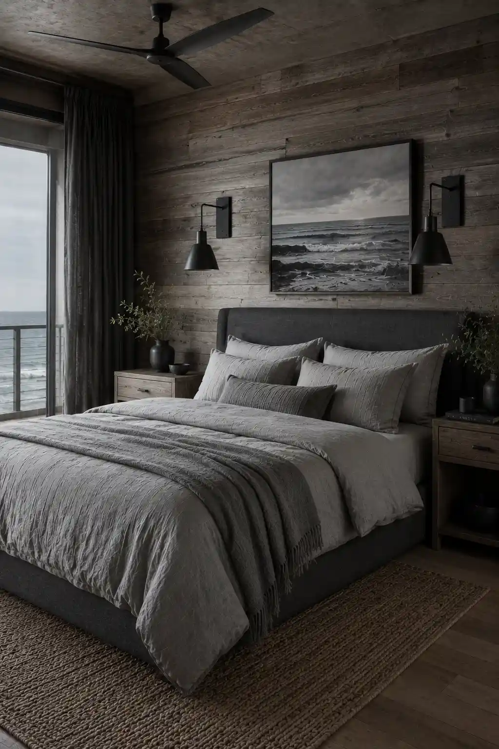 24 Shoreline Gray Bedroom