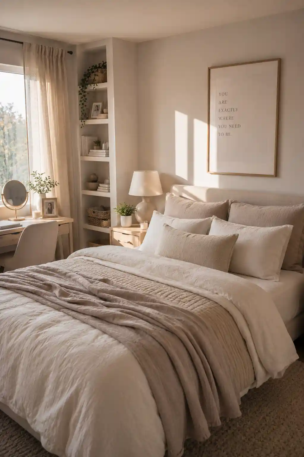 28 Neutral Chic Bedroom