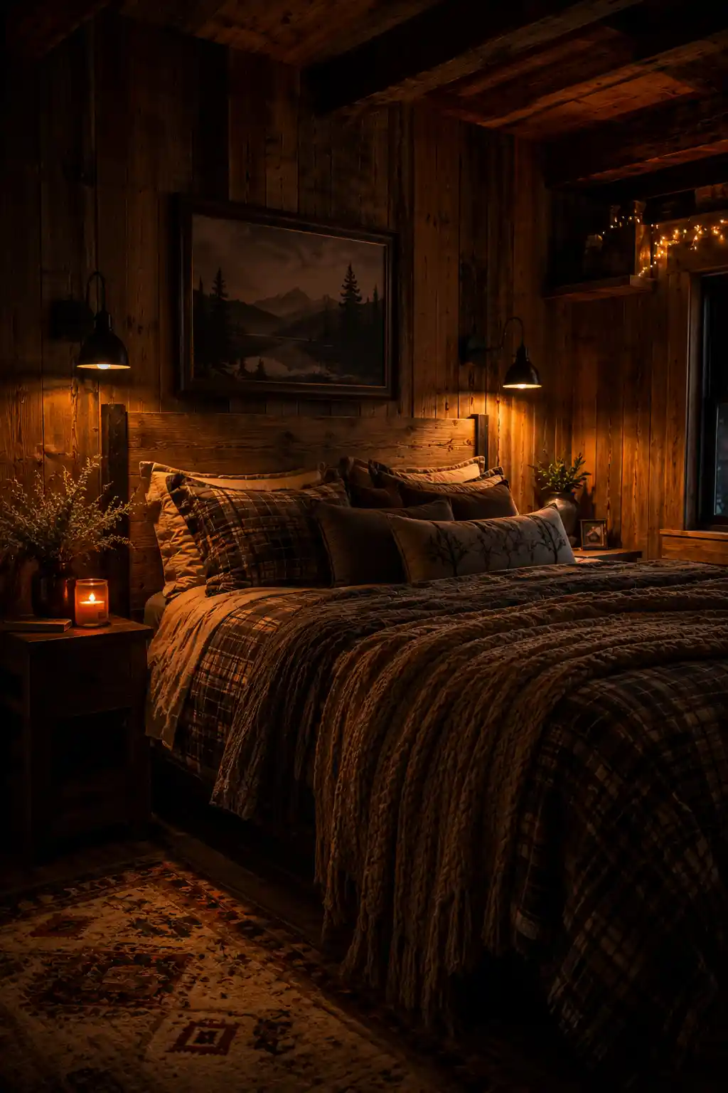 3 Warm Cabin Lighting Bedroom