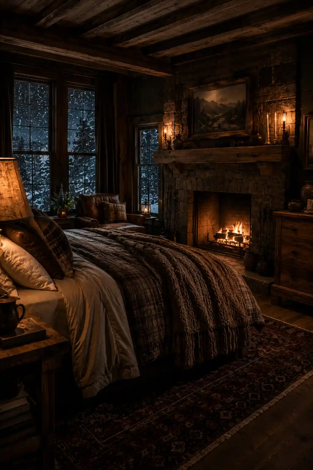 4 Rustic Bedroom Fireplace