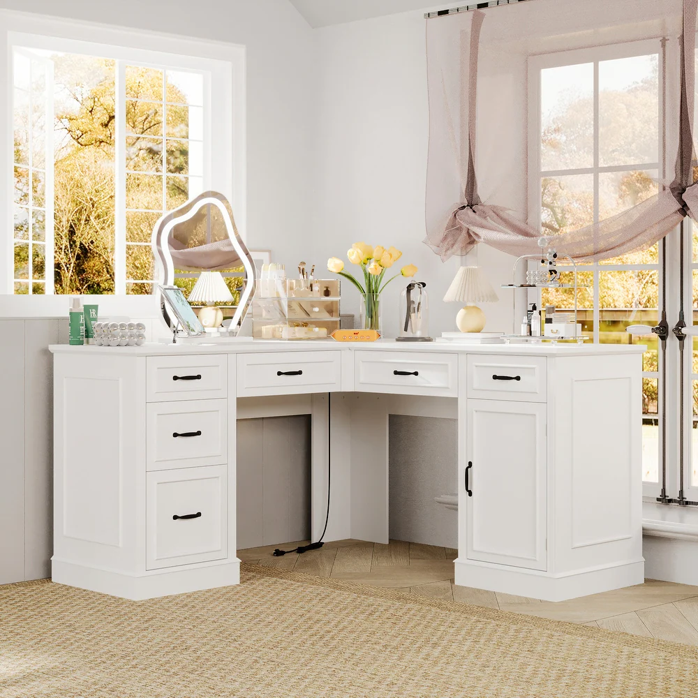 The Corner Mounted Vanity Station
