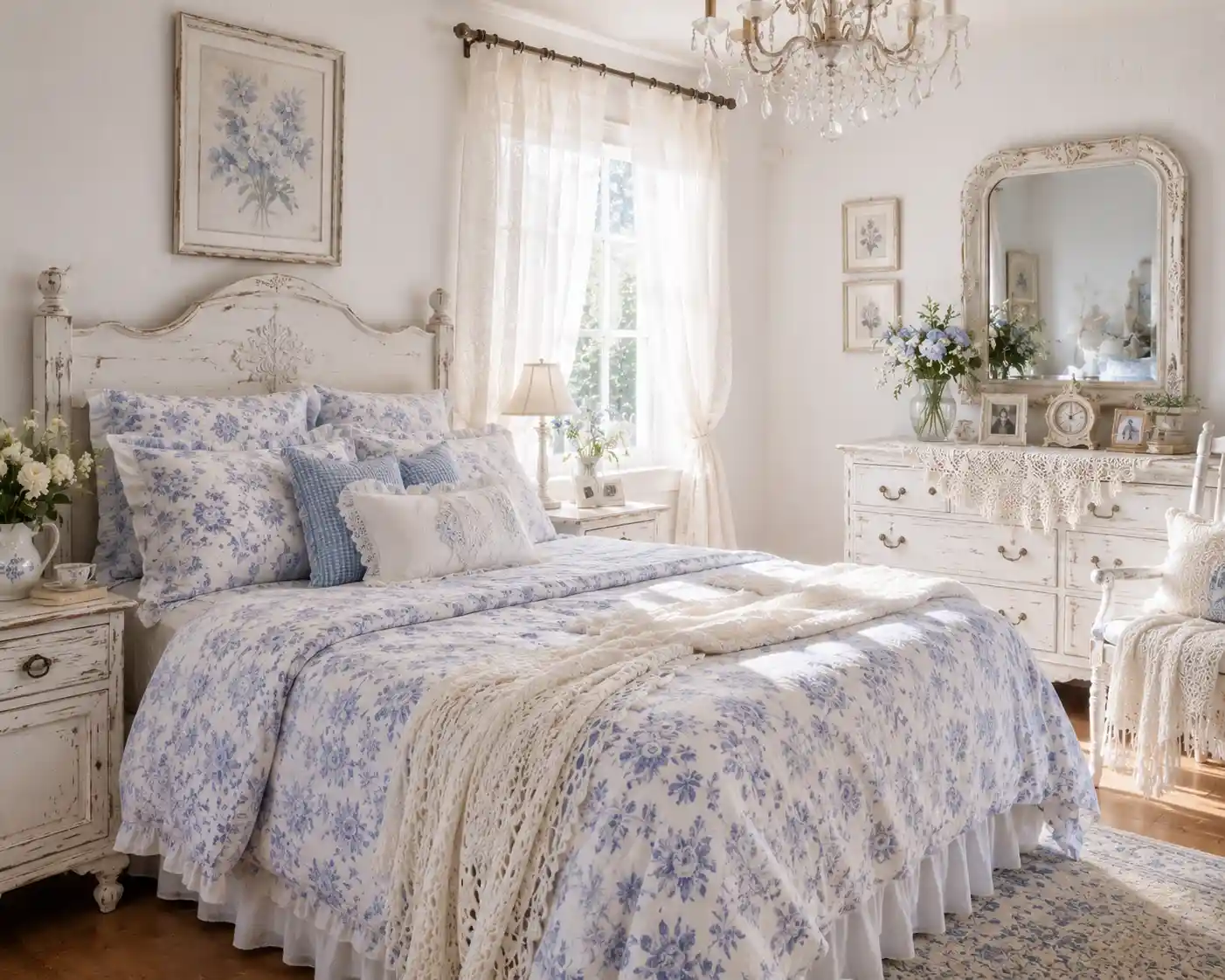 Shabby Chic Cornflower Blue