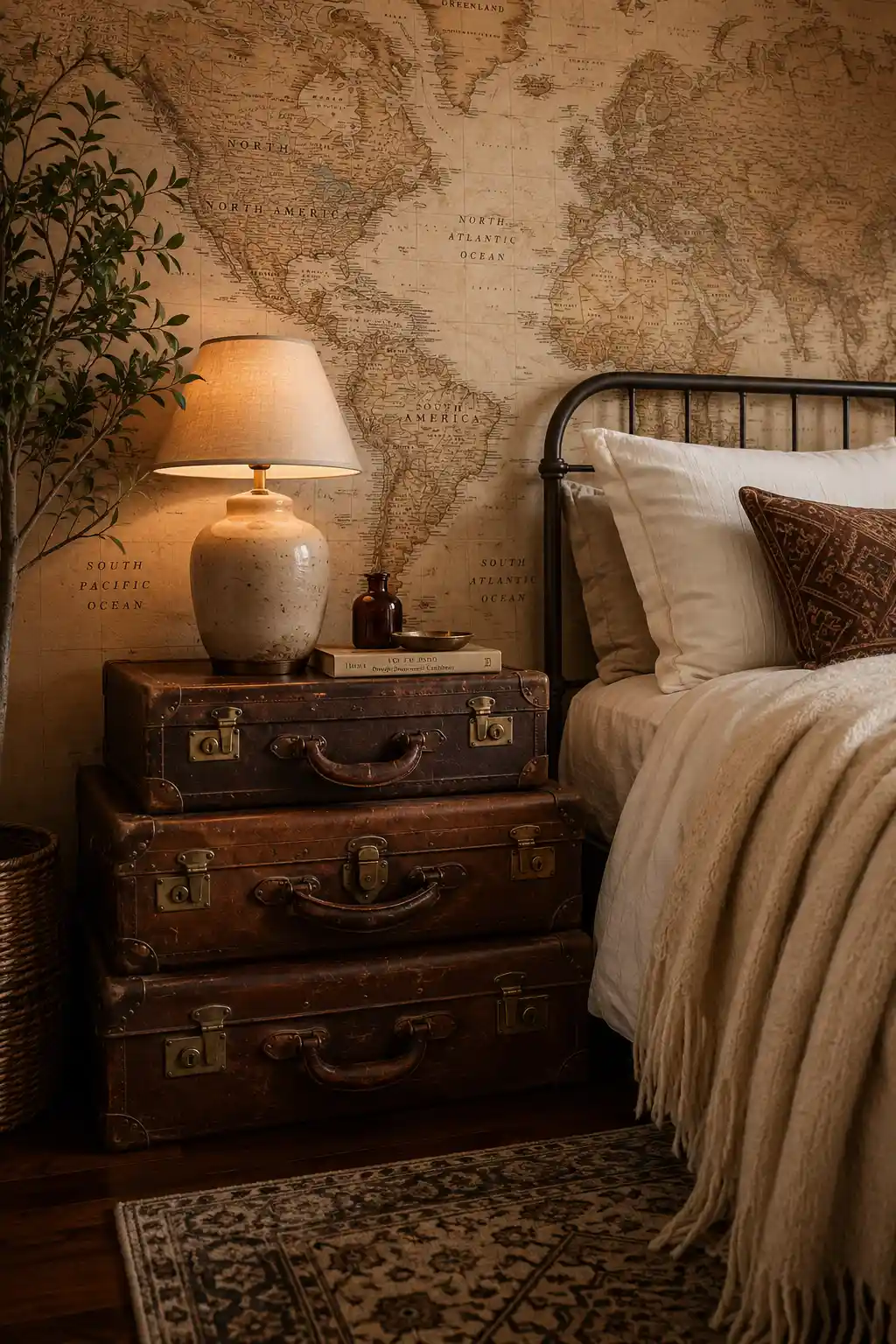 Vintage Luggage as Functional Art
