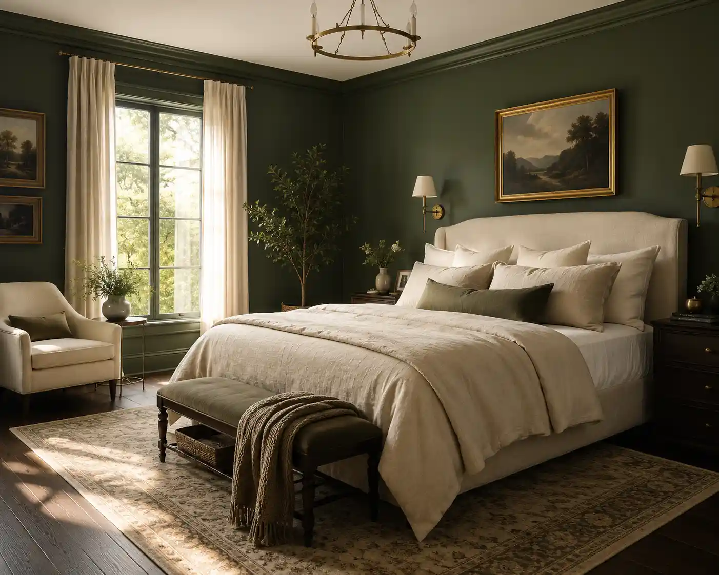 Deep Forest Green Walls