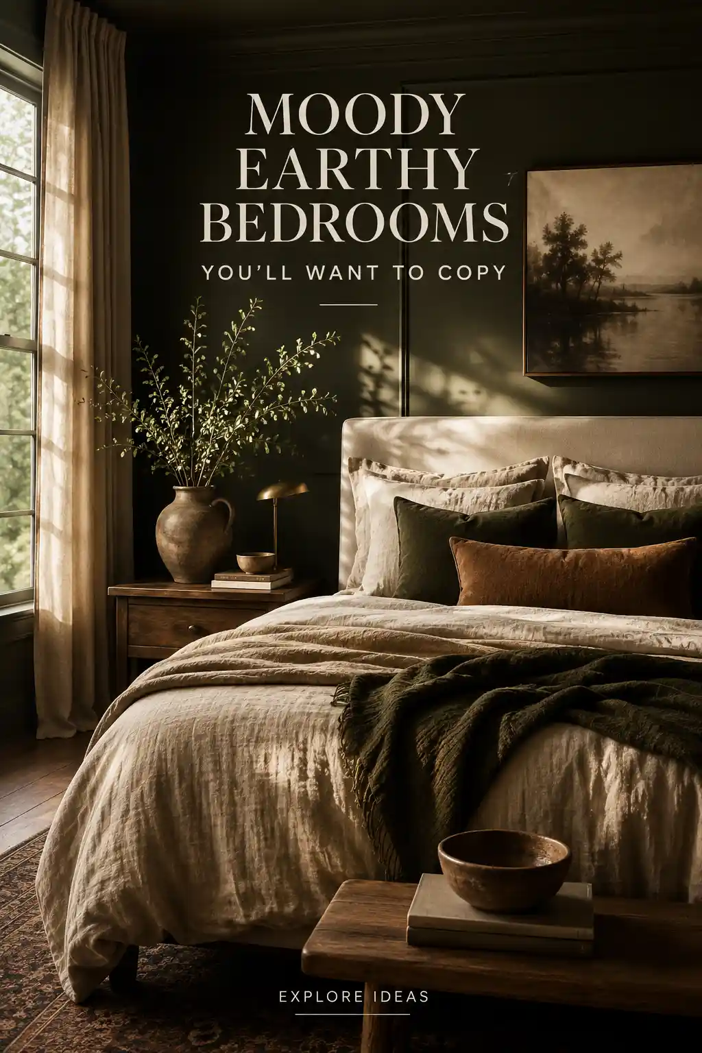 26 Moody Earthy Bedroom Ideas for a Cozy Sanctuary