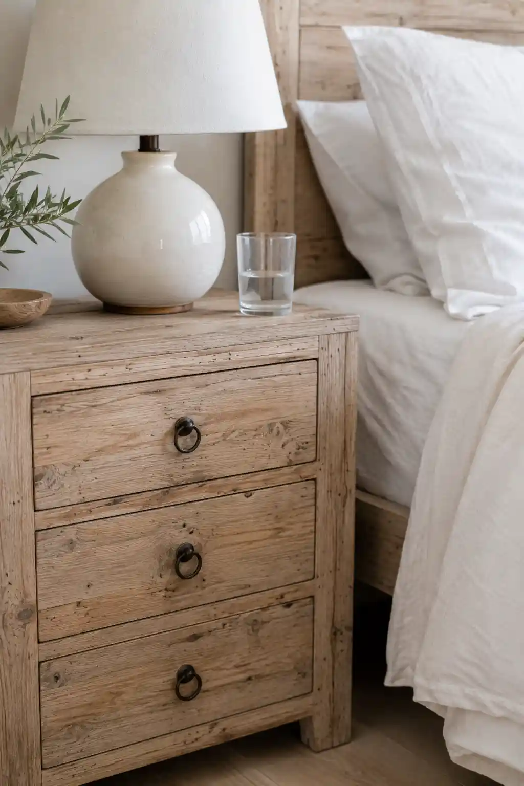 Use Reclaimed Wood Bedside Tables
