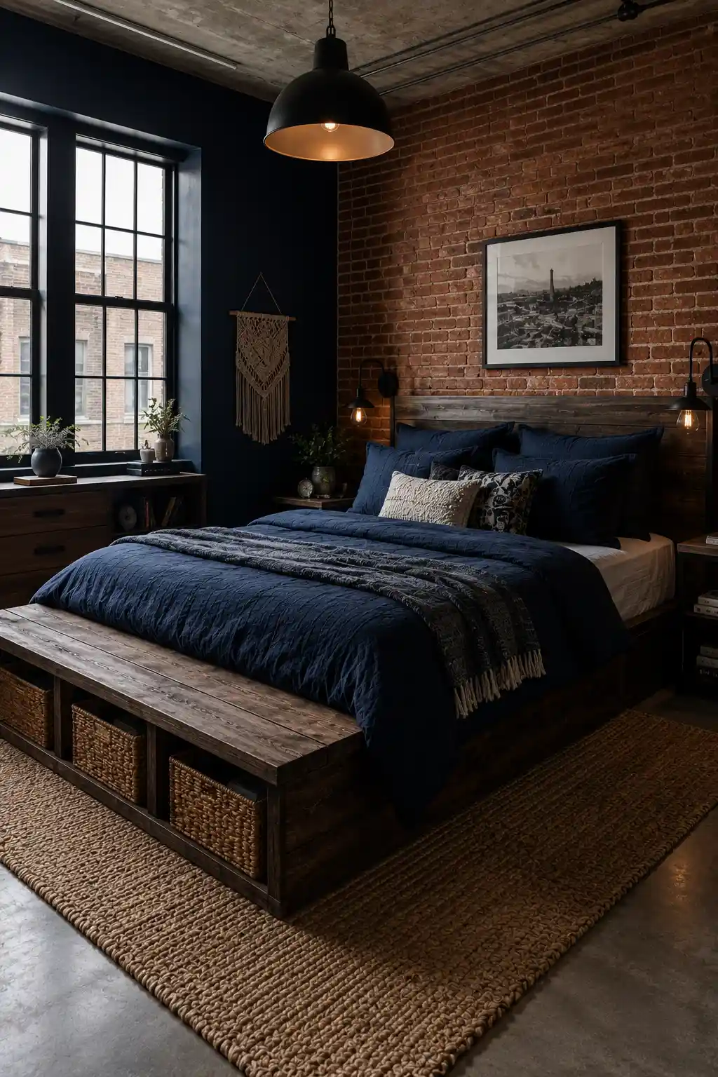 Urban Industrial Navy Loft