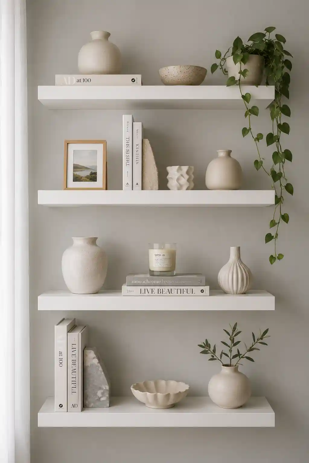 Curated Floating Shelves and Displays