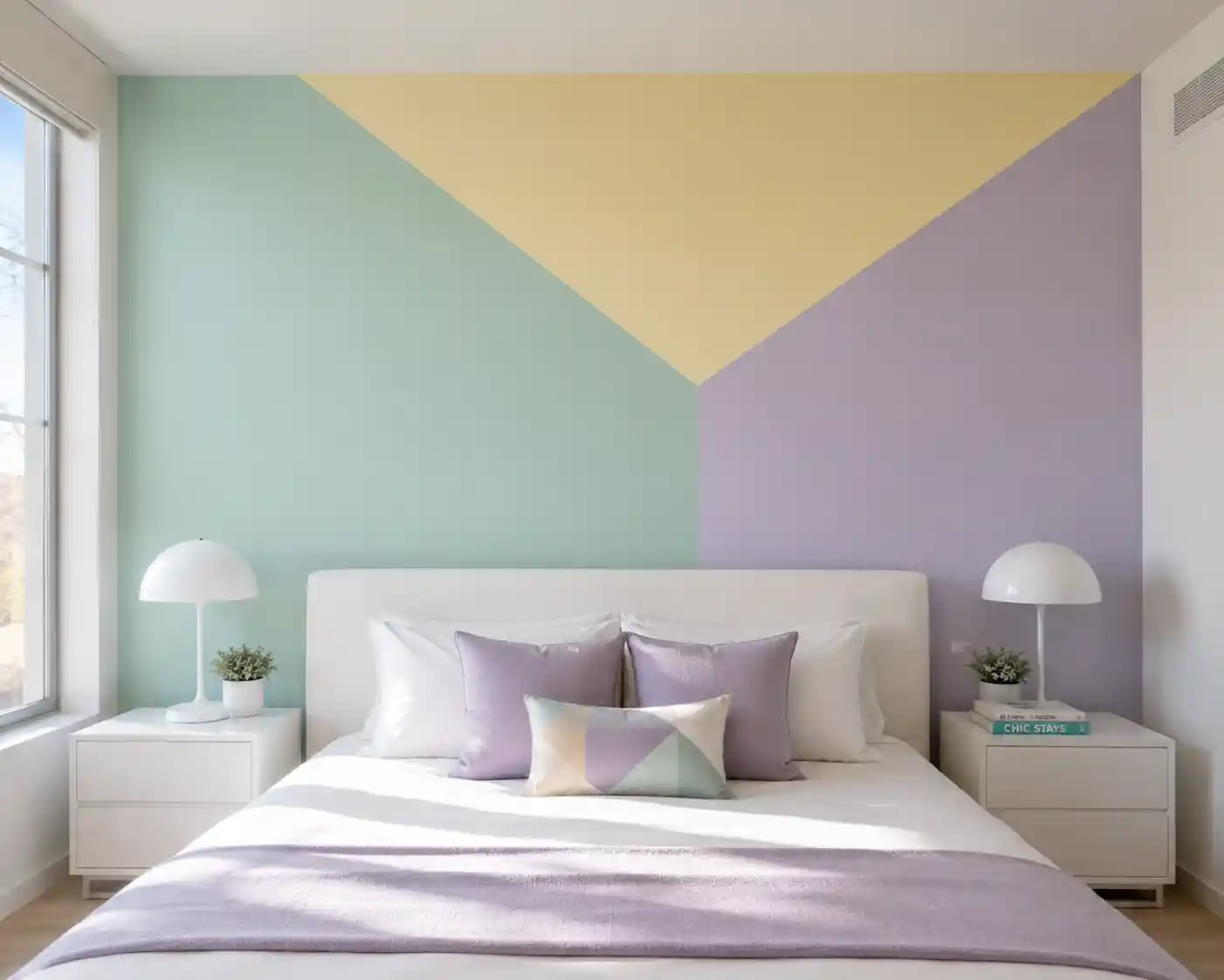Pastel Color Blocking Walls