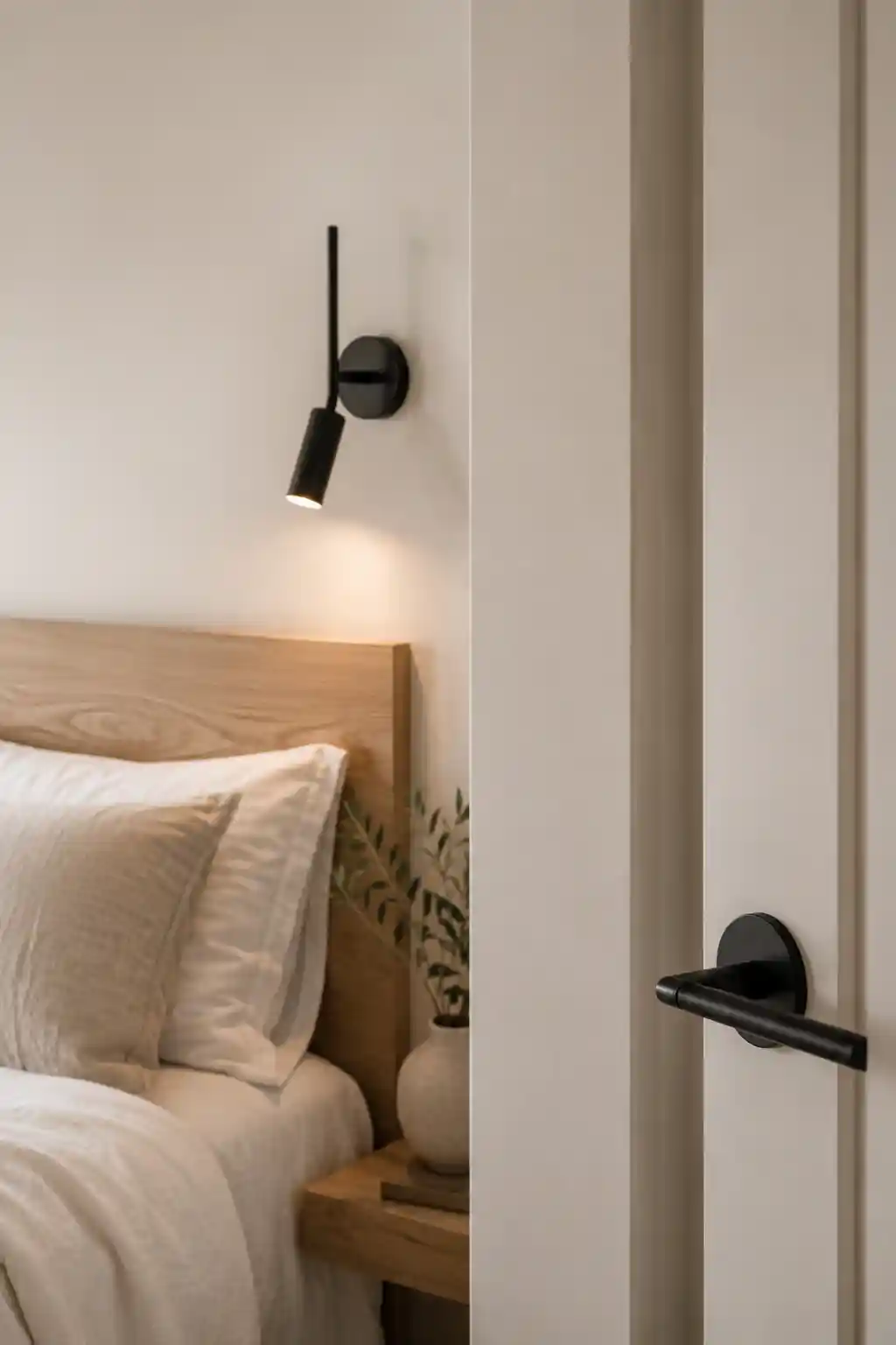Sophisticated Contrast with Matte Black Accents