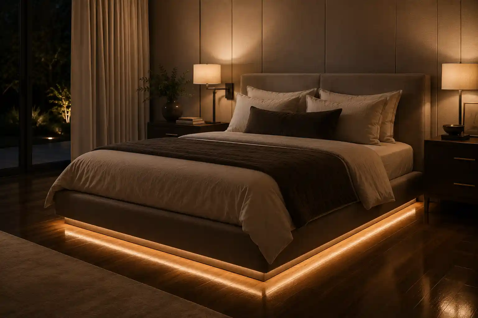 Install Soft Under-Glow Ambient Lighting