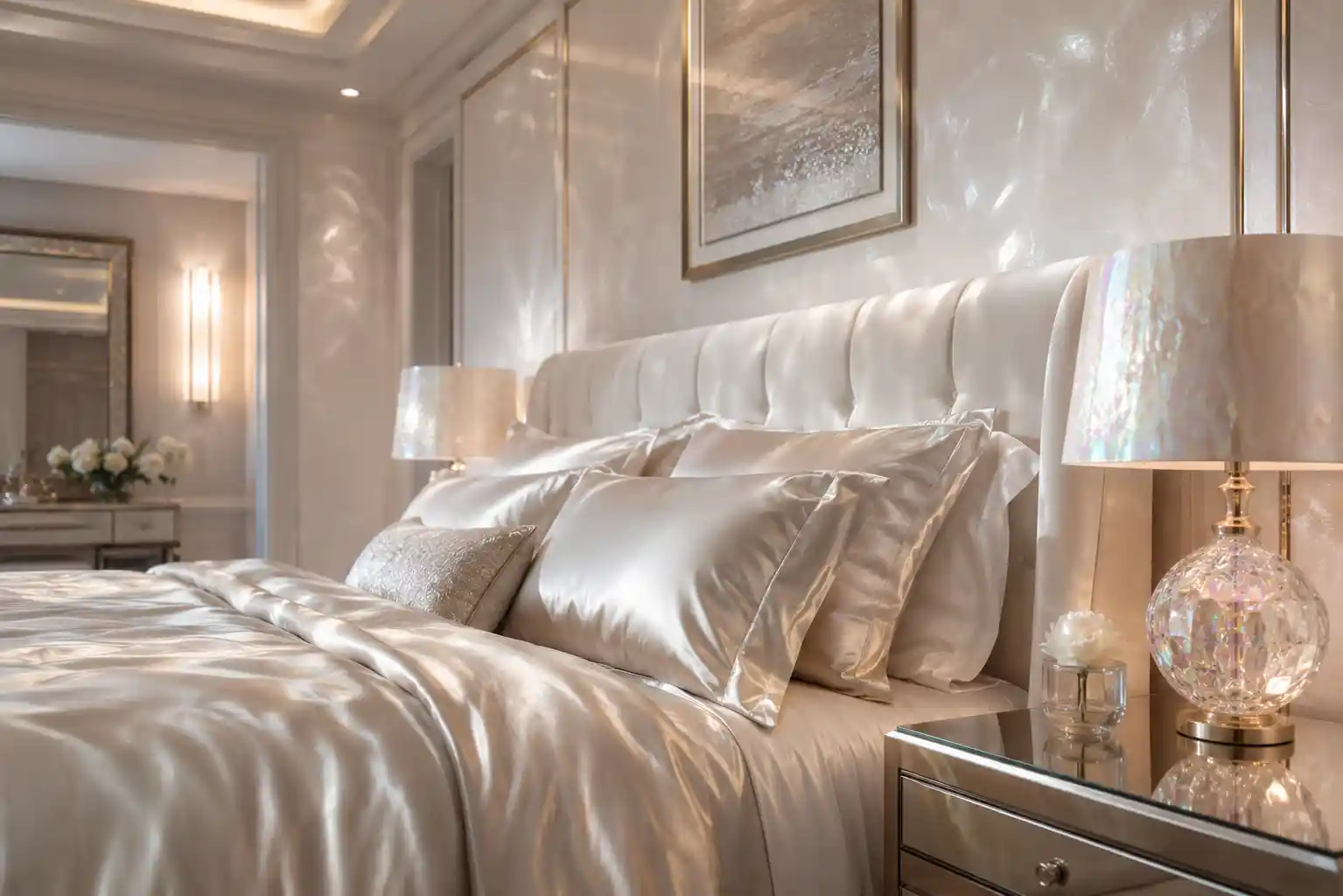 Pearlescent Finishes and Shimmering Satins