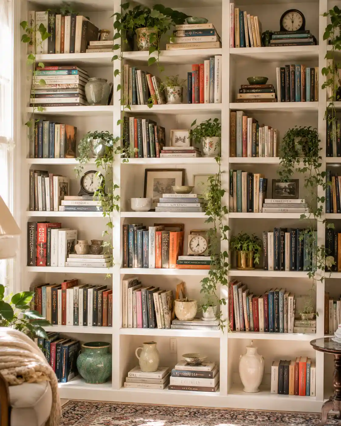 Overstuffed Book Shelves