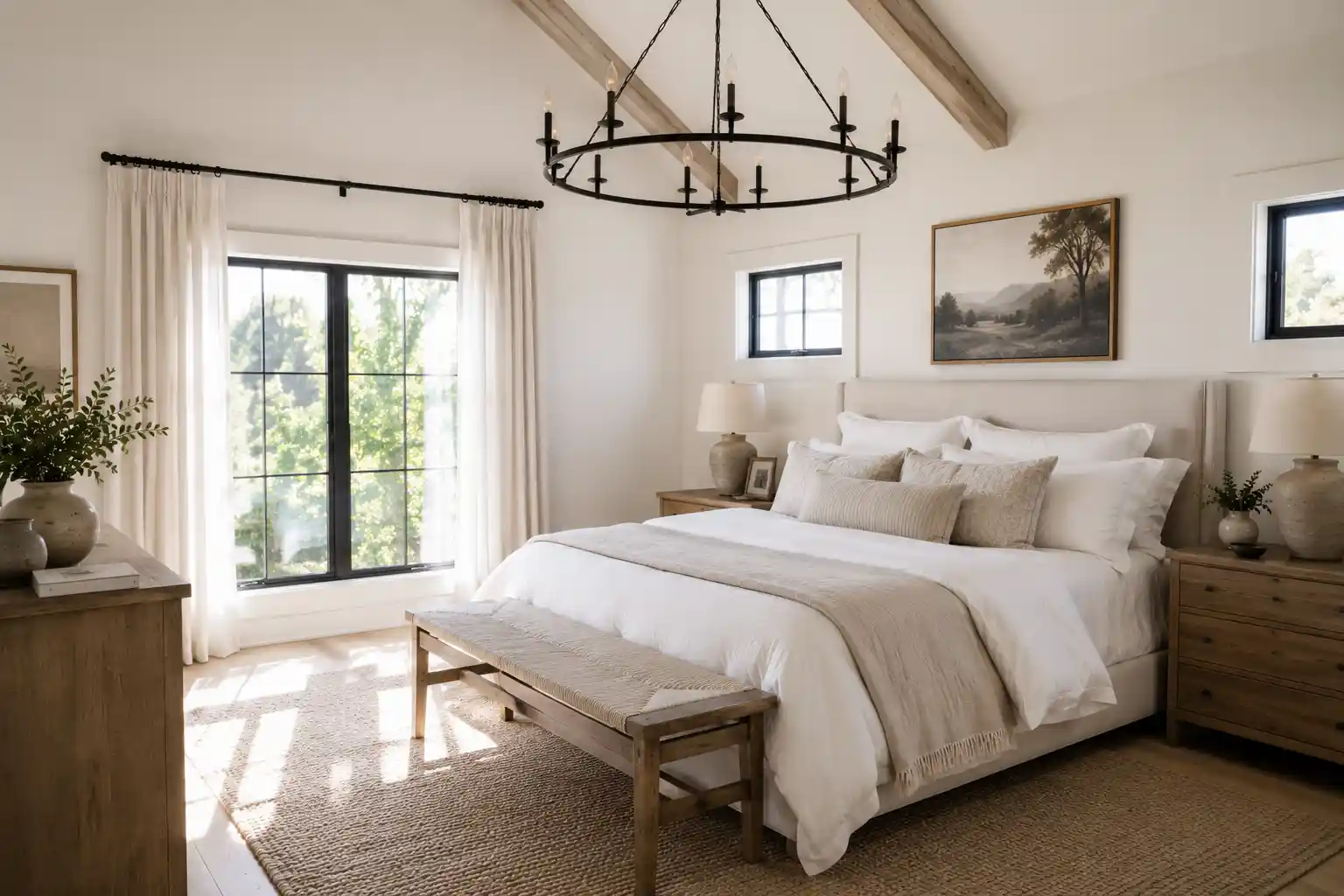 Grounding the Space with Matte Black Metals