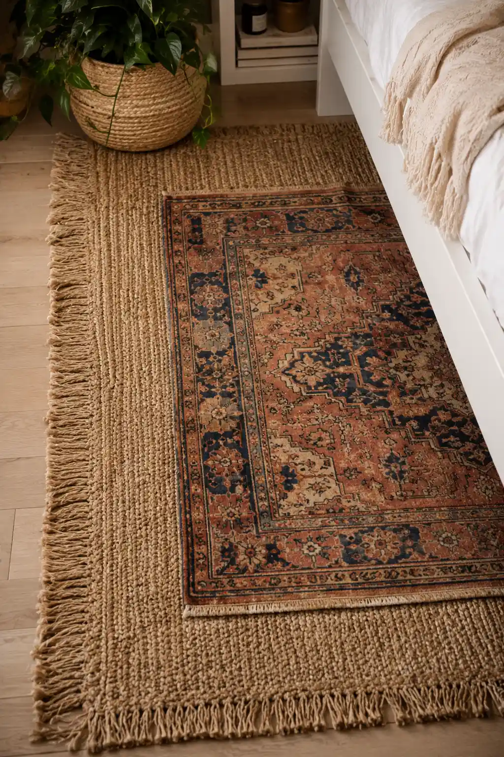 Layer Textured Rugs for Maximum Comfort