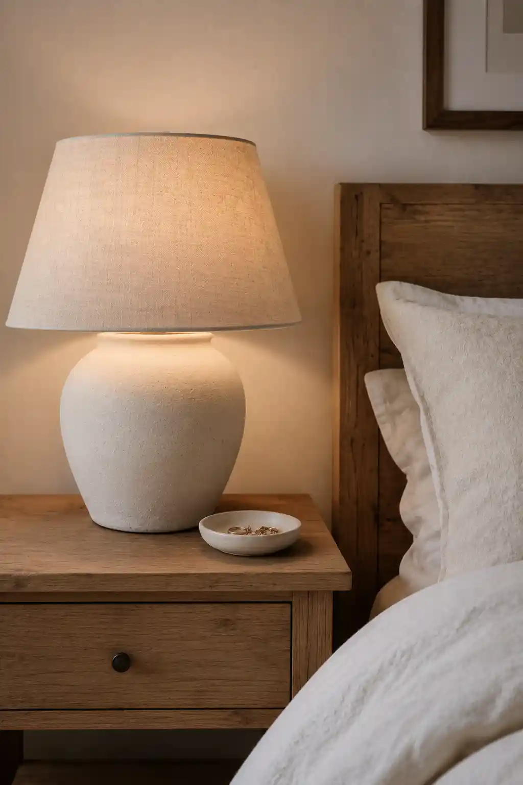 Matte Ceramic Bedside Lighting