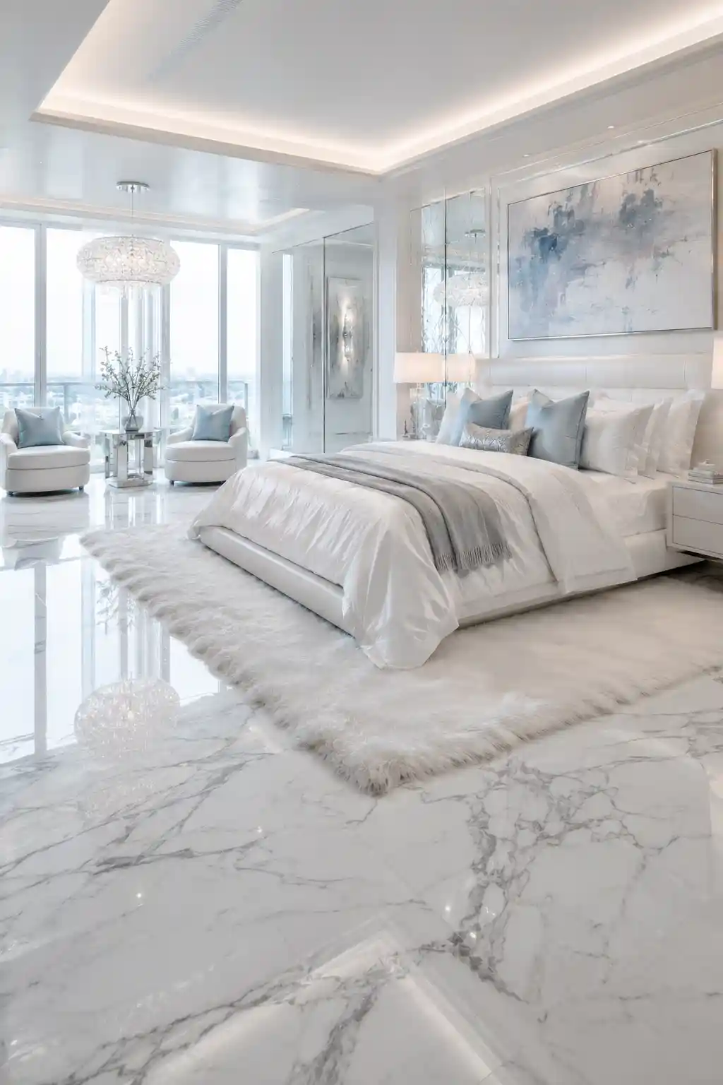 High-Gloss Marble Flooring