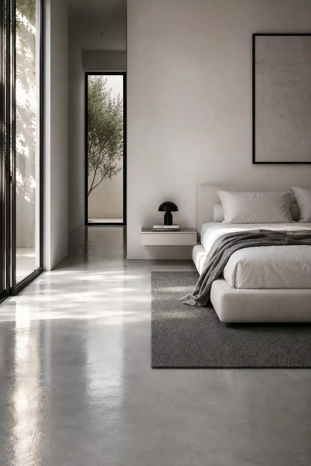 Sleek Micro-cement or Polished Concrete Floors