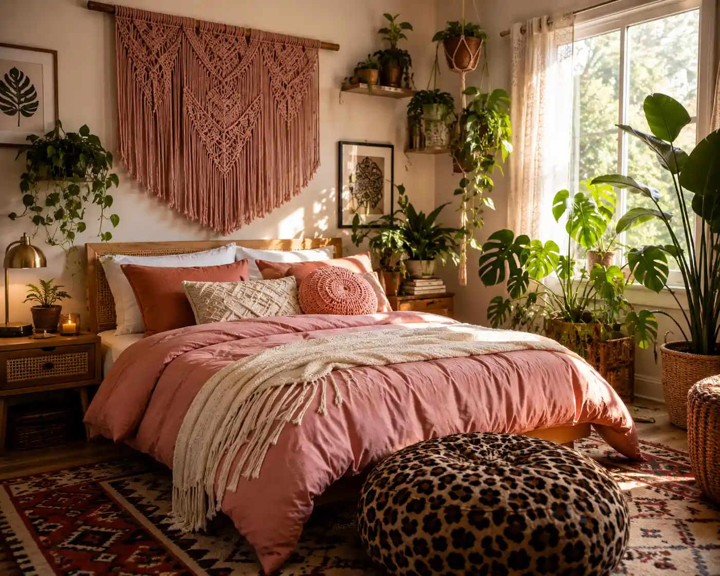 Bohemian Pink and Animal Print Mix