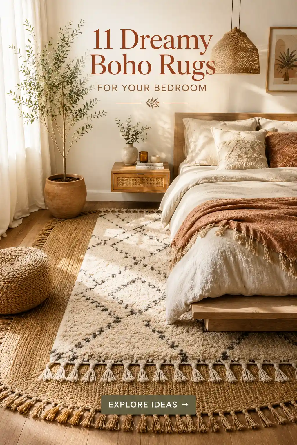 11 Stunning Boho Bedroom Area Rugs to Transform Your Space