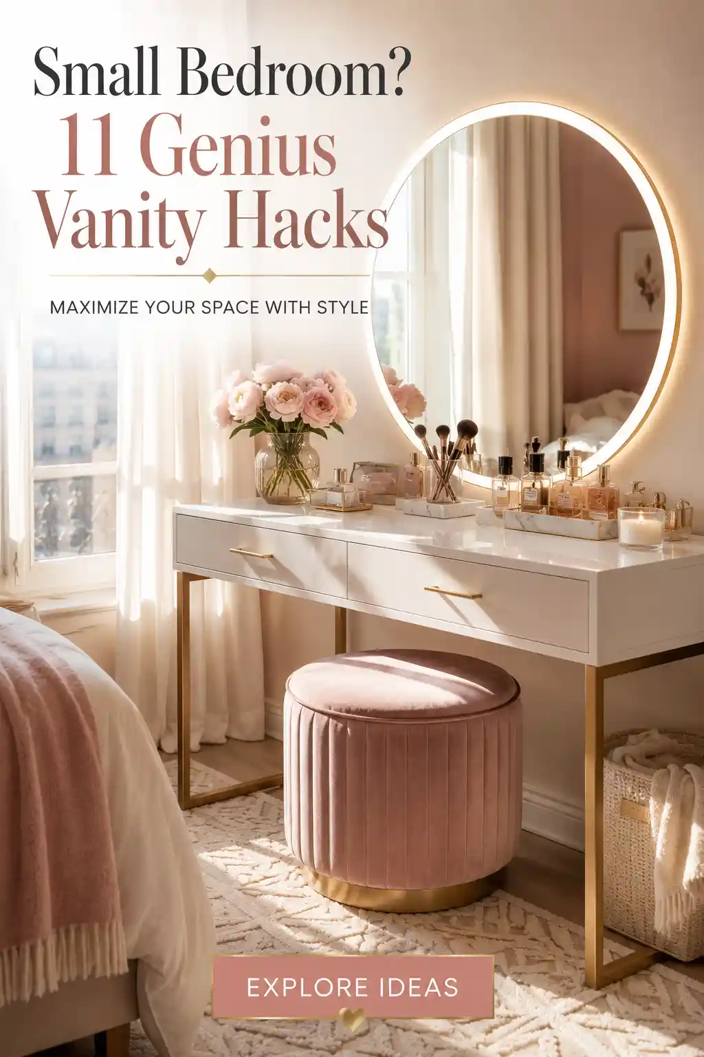 11 Clever Vanity Ideas for Small Bedrooms