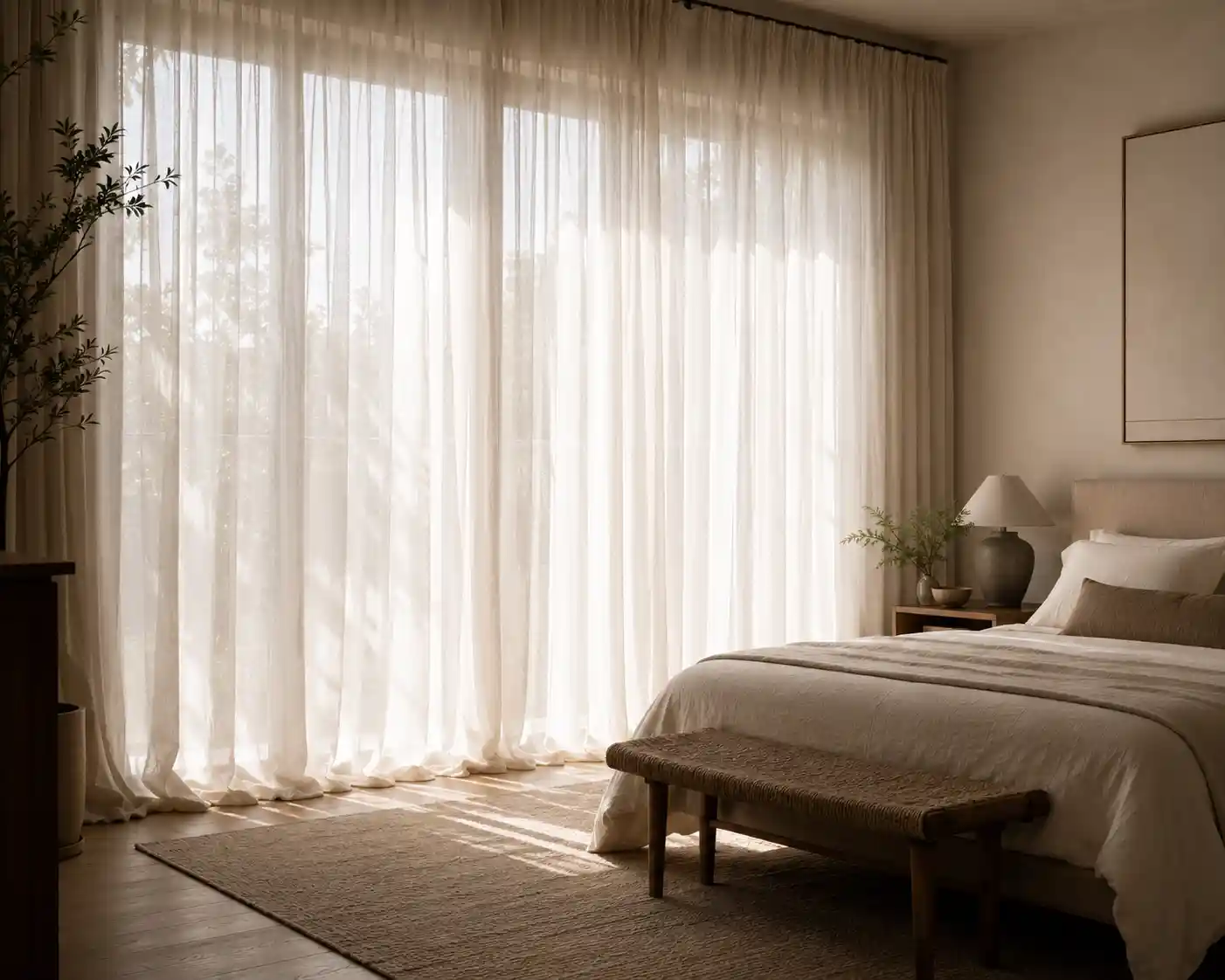 Floor-to-Ceiling Sheer Drapery