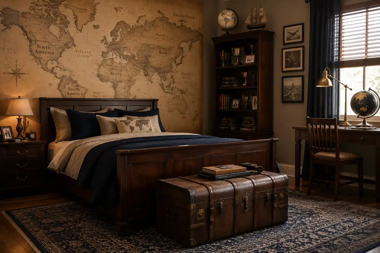 Vintage Explorer's Study