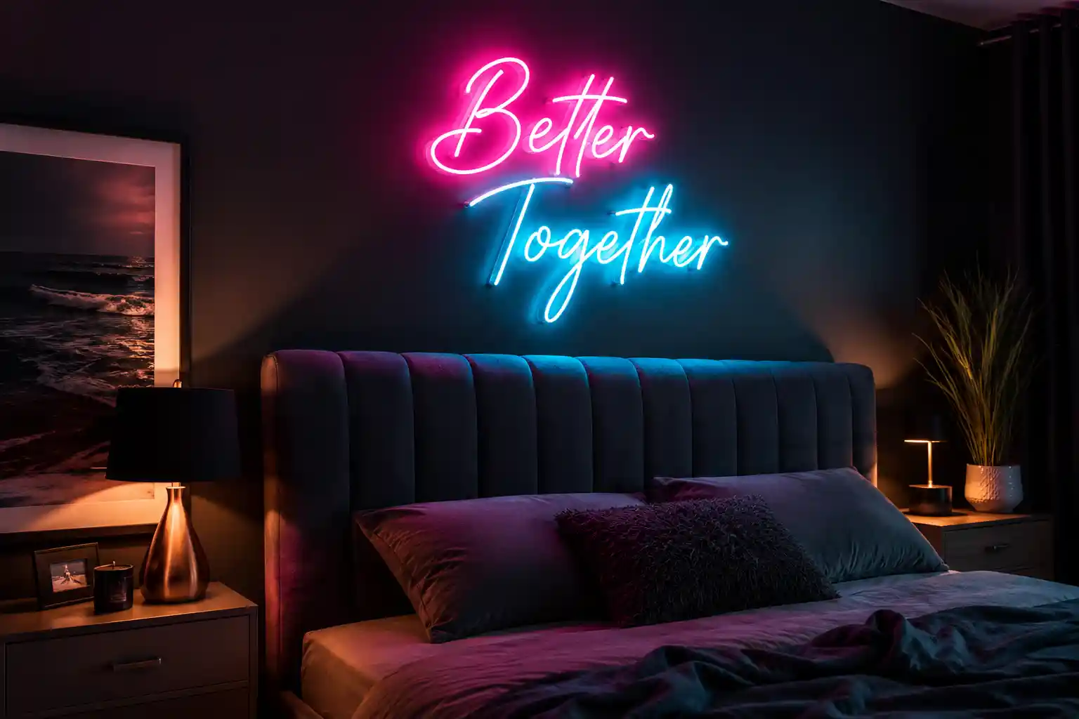 Vibrant Neon Lighting Accents