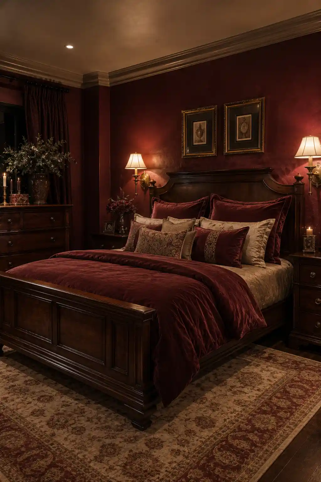 Intimate Burgundy and Warm Taupe