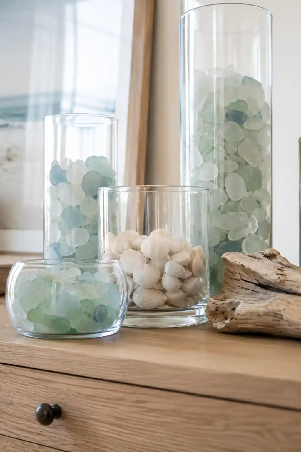 Display Curated Beach Collectibles in Glass