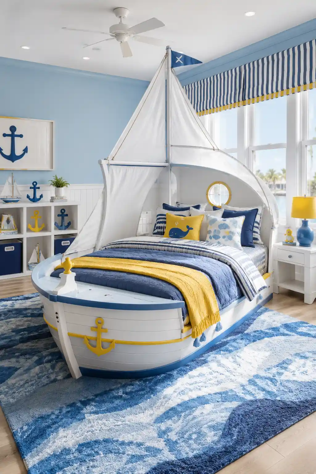 Whimsical Boat-Shaped Beds for Kids