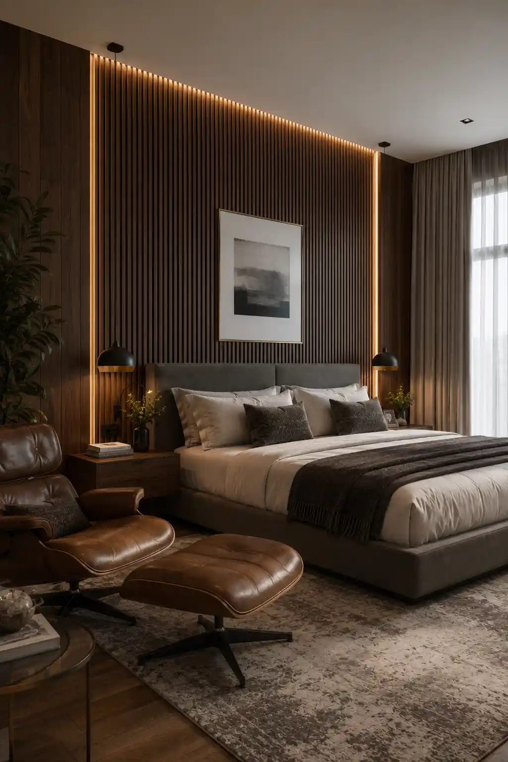 Deep Wood Feature Walls