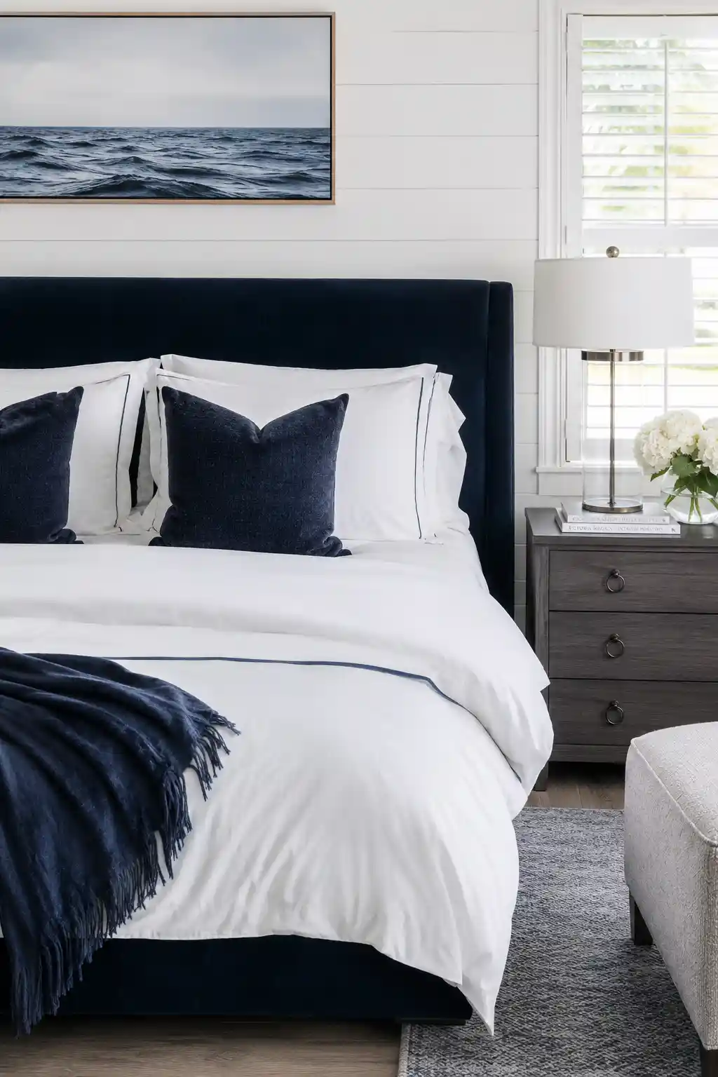 The Classic Navy and White Palette