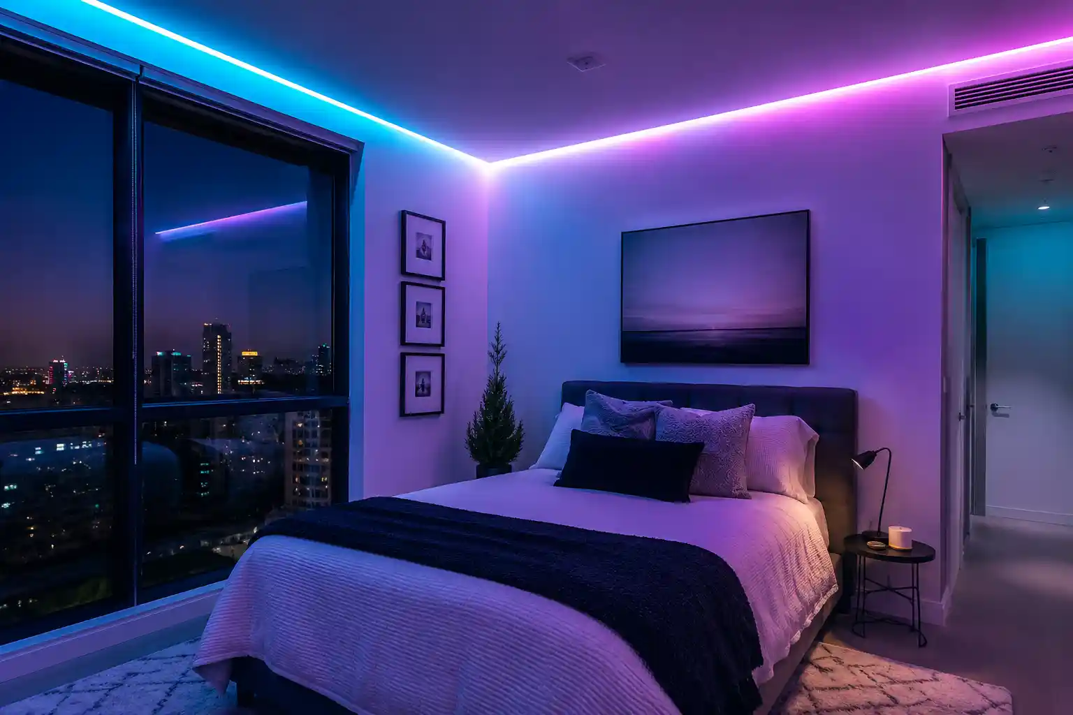 Perimeter RGB LED Strip Lighting