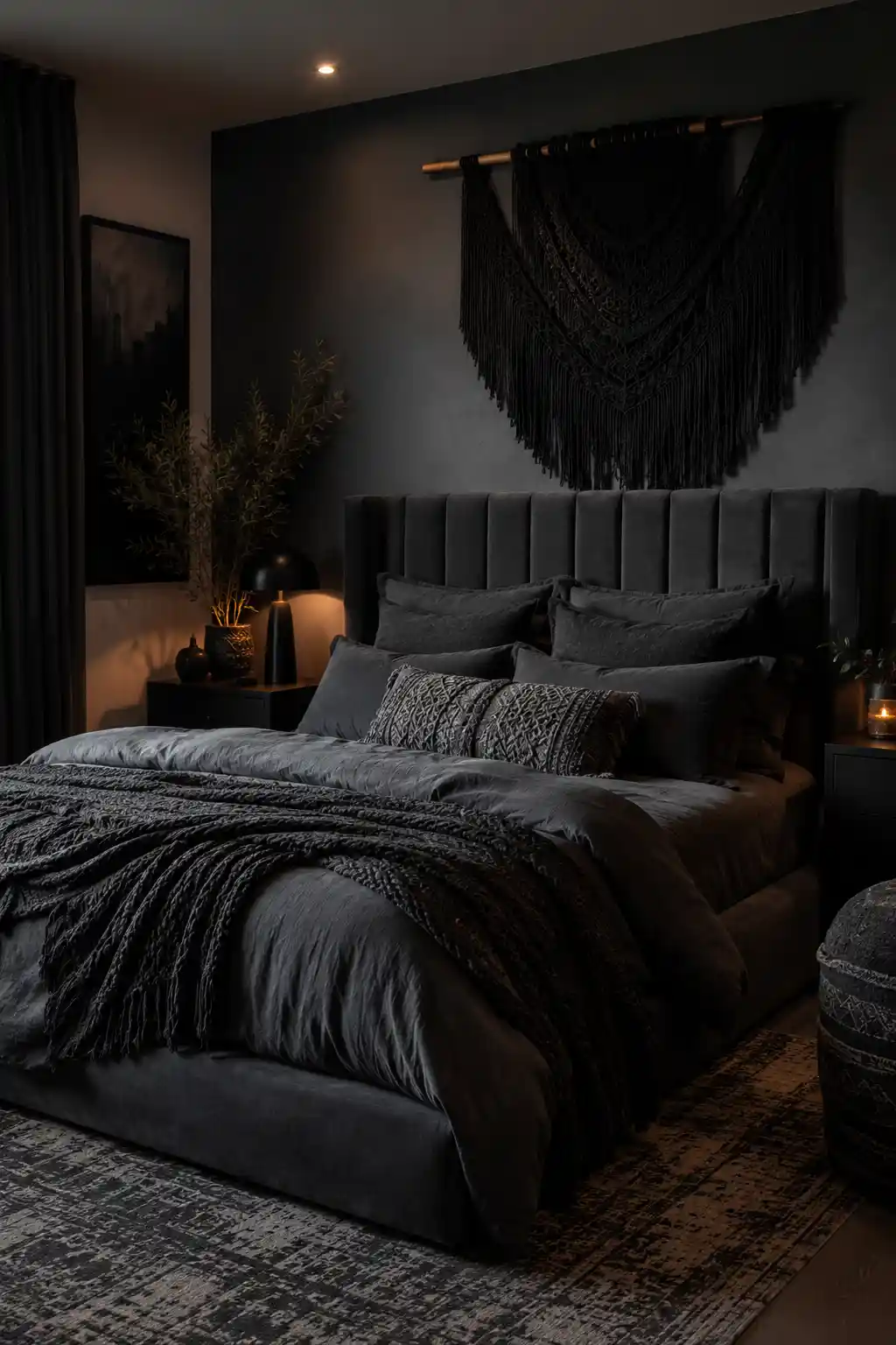 Moody Charcoal Grey Bohemian Tones