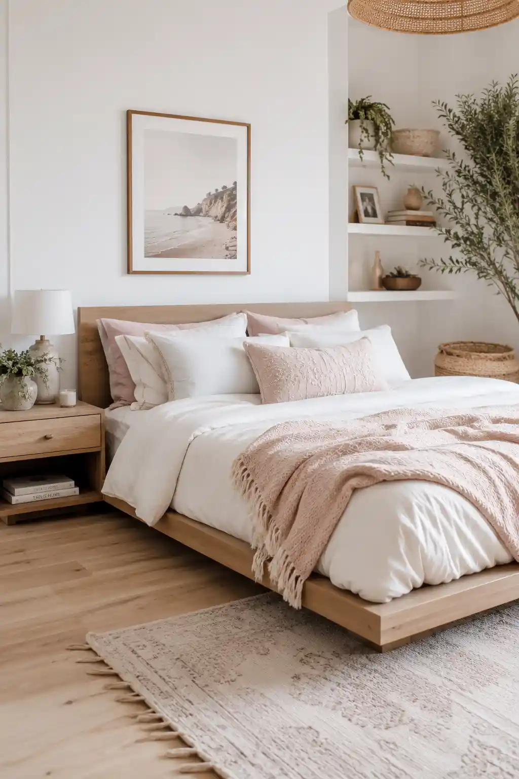 Light Oak Bed Frames for a Natural Base