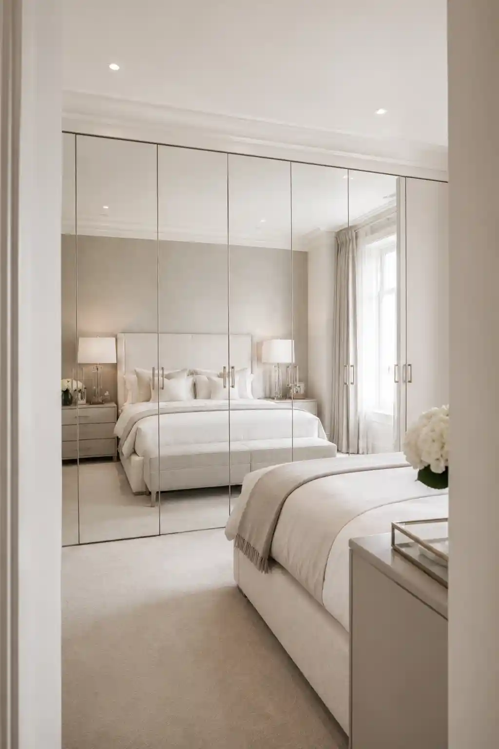 Utilize Mirrored Wardrobes