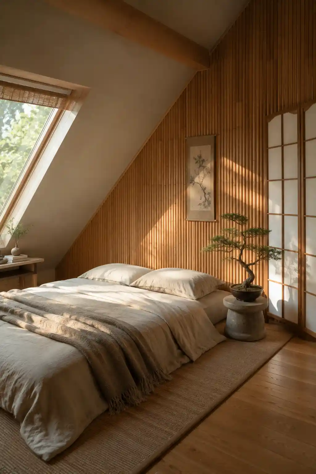 Zen Sanctuary with Low-Profile Living